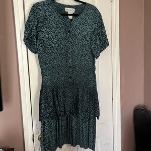 Vintage Tiered Midi Dress